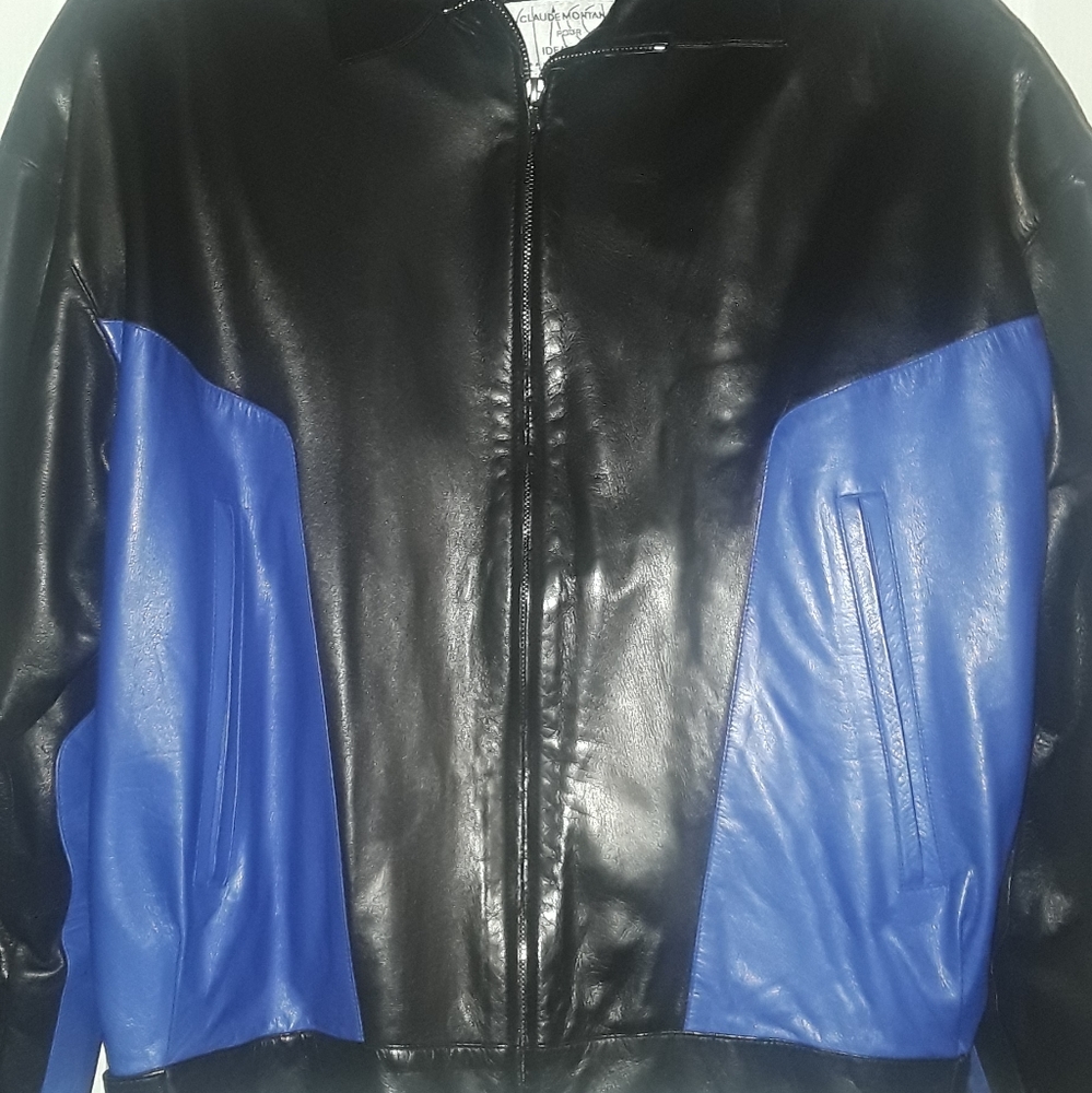 Claude Montana Lambskin motor cycle jacket